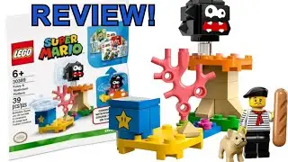 LEGO SUPER MARIO FUZZY MUSHROOM PLATFORM SET REVIEW!