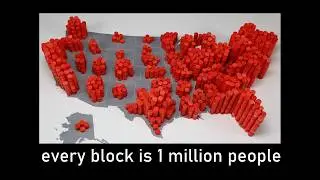 The population of the United States visualized