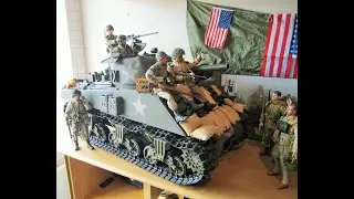 1/6th scale Dragon, Sherman Tank complete build Andrew White