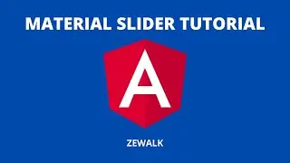 Angular Material Slider and Slide Toggle tutorial | Angular Material 12 [2021]