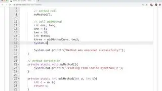 Methods in Java