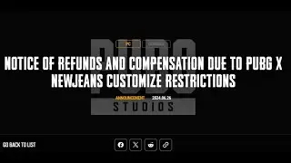 Pubg x NewJeans Wardrobe Restrictions & Refund / Compensation *explained*