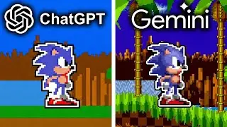 ChatGPT vs Gemini Make Sonic the Hedgehog From Scratch
