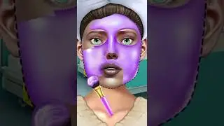 #ASMR Beautiful Girl Infected Face Animation 😊