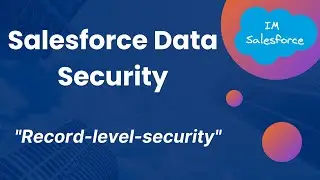 Salesforce Data Security | Record-level-security | Salesforce | Part 2