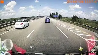 Трасса м4. Колесо взорвалось у соляриса
