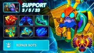 UNLIMITED SHIELD! - Tinker POS 4 SUPPORT | Full Gameplay Dota Class [7.39c]