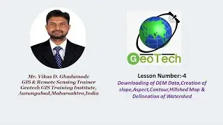 QGIS Lessons-4 Download DEM,Create Slope,Aspect,Contour,Hillshede map & Delineation of watershed