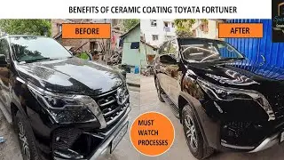 10H Ceramic  Coating On Fortuner | Most  Detailed  Video | Sparkling  Auto Studio  Kolkata