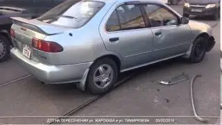 ДТП В АЛТАТЫ  20 02 2015  На пересечении ул  Жарокова и ул  Тимирязева