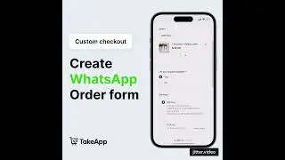 Create WhatsApp Order Form