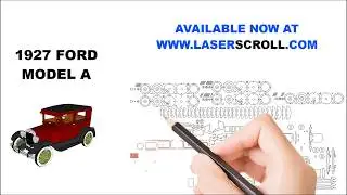 FORD MODEL A 1927  LASER CUTTER PATTERN TEMPLATE