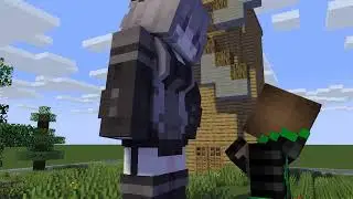 Growing Battle (Giantess minecraft animation)