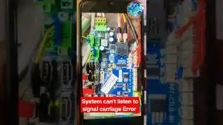 Flex machine Error : System can't listen to signal carriage position encoder reset action. 
