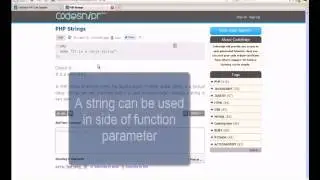PHP Tutorial : PHP Strings