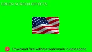 American Flag Green Screen Video - Green Screen Effects