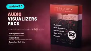 Download After Effects audio visualizers pack update V.4