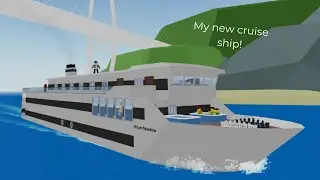 Building my first cruise ship! (Cruise ship tycoon Roblox)