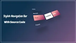 Stylish 3D - Navigation Bar With Free Source Code || ABOI Code || CSS Projects || Responsive Nav Bar