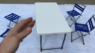 Стол и стулья раскладные для рыбалки, отдыха, туризма, пикника