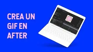 Crea un GIF ANIMADO en AFTER EFFECTS con FONDO TRANSPARENTE 🍩