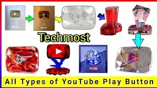 All Types Of YouTube Play Button // YouTube New YouTube Play Buttons-100M NEW YOUTUBE PLAY BUTTONS