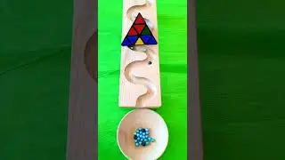 ASMR Beads Haba Wave Wooden Revers Pyramid