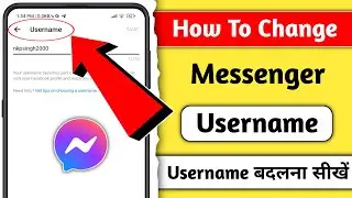 How to change messenger username || Change username in messenger || messenger username kaise badle