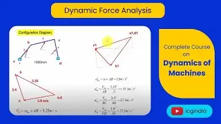 Lecture 1.3.2 Dynamic Force Analysis| Problem 1 | Four bar mechanism