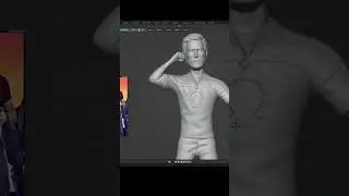 3D Stylized Character pose in BLENDER for 3D PRINTING without RIGGING