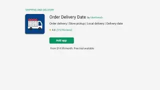 Order Delivery Date by Identixweb