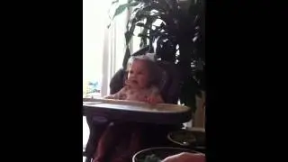 Baby laughing at mommy's hiccups