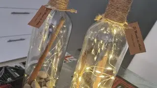 Lámpara de botella elegante y súper facil