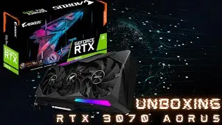 Unboxing placa de vídeo Gigabyte RTX 3070 - AORUS MASTER