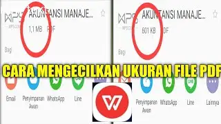CARA MENGECILKAN UKURAN FILE PDF DI WPS OFFICE | PART 2
