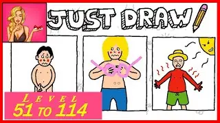 Just Draw Game | Level 51 to 114 | SB Gaming