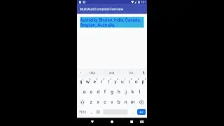 Android MultiAutoCompleteTextview Example