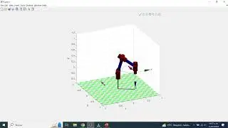 Simulación cinemática inversa robot de 6 grados de libertad antropomórfico desacoplo cinemático