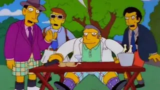 Los Simpson - Picnics de policias y mafiosos