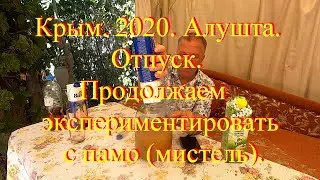 Крым. 2020. Алушта. Отпуск. Продолжаем экспериментировать с памо (мистель).