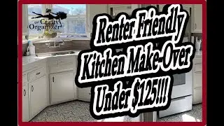 Renter friendly kitchen makeover - Under $125!!