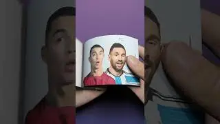 Messi & Ronaldo Singing "Best Day Of My Life" FlipBook #goat #flipbook #shorts