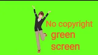 Happy girl green screen / green screen guru