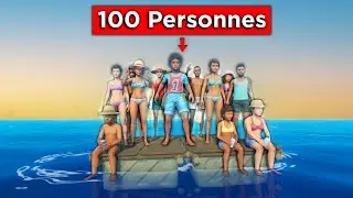 I forced 100 players to survive on a small raft