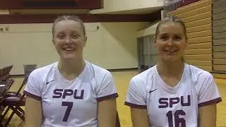 SPU VOLLEYBALL: Hannah Hair and Erin Smith (Oct. 24, 2024)