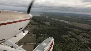 Perfect Amphibious #floatplane Trip in #cessna A185F: Washington Island to Door County Cherryland