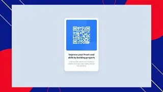 QR Code Component | Challenge FrontEnd Mentor |  Only Using CSS & HTML