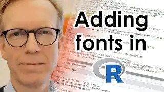 Adding fonts in R