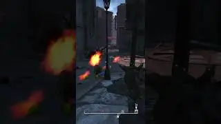 I hit him so hard he glitched out 