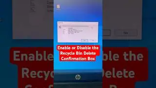 Enable or Disable the Recycle Bin Delete Confirmation Box in Windows 10/11/7